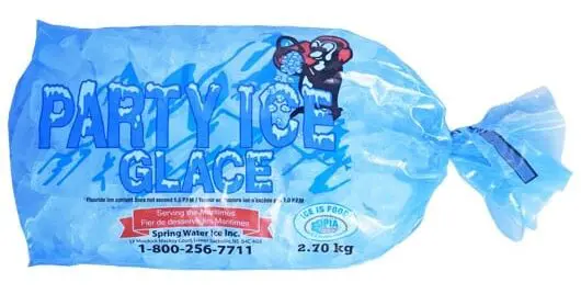 2.7 kg bag of ice